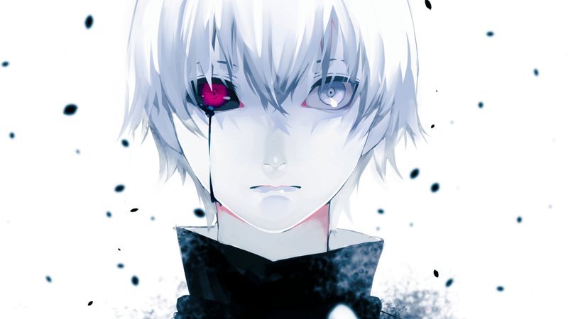 Ken Kaneki From Tokyo Ghoul 1 24 Coolest White Hair Anime Boys of All Time