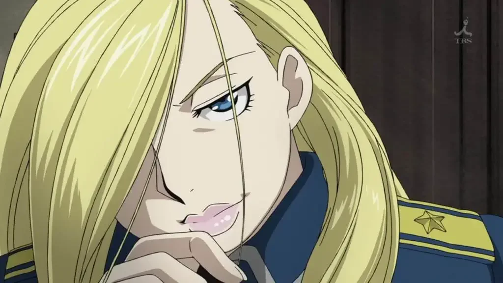 9. Olivier Mira Armstrong from FMA Brotherhood 28 Best Muscular Anime Girls of All Time