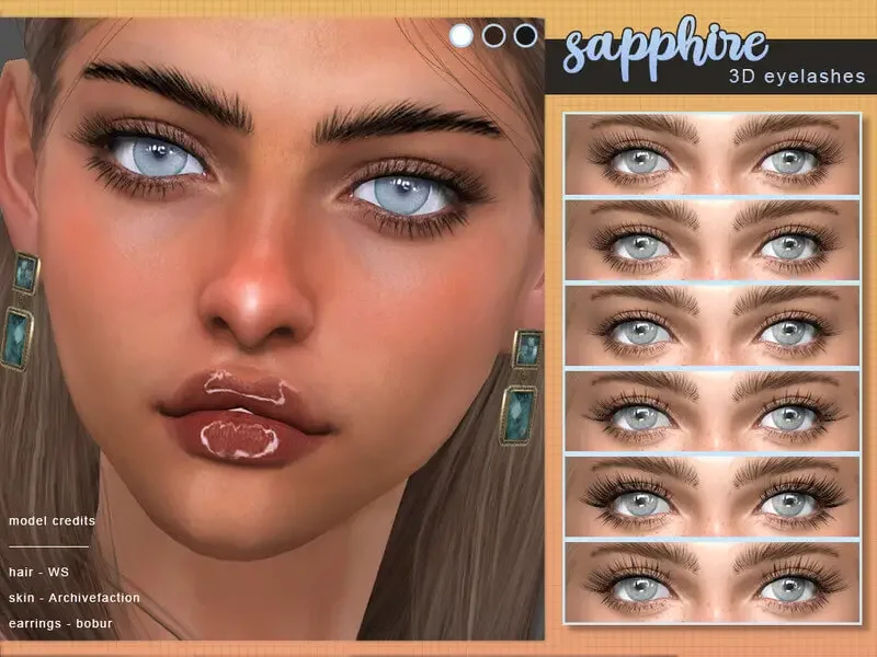 Sapphire 3D Eyelashes
