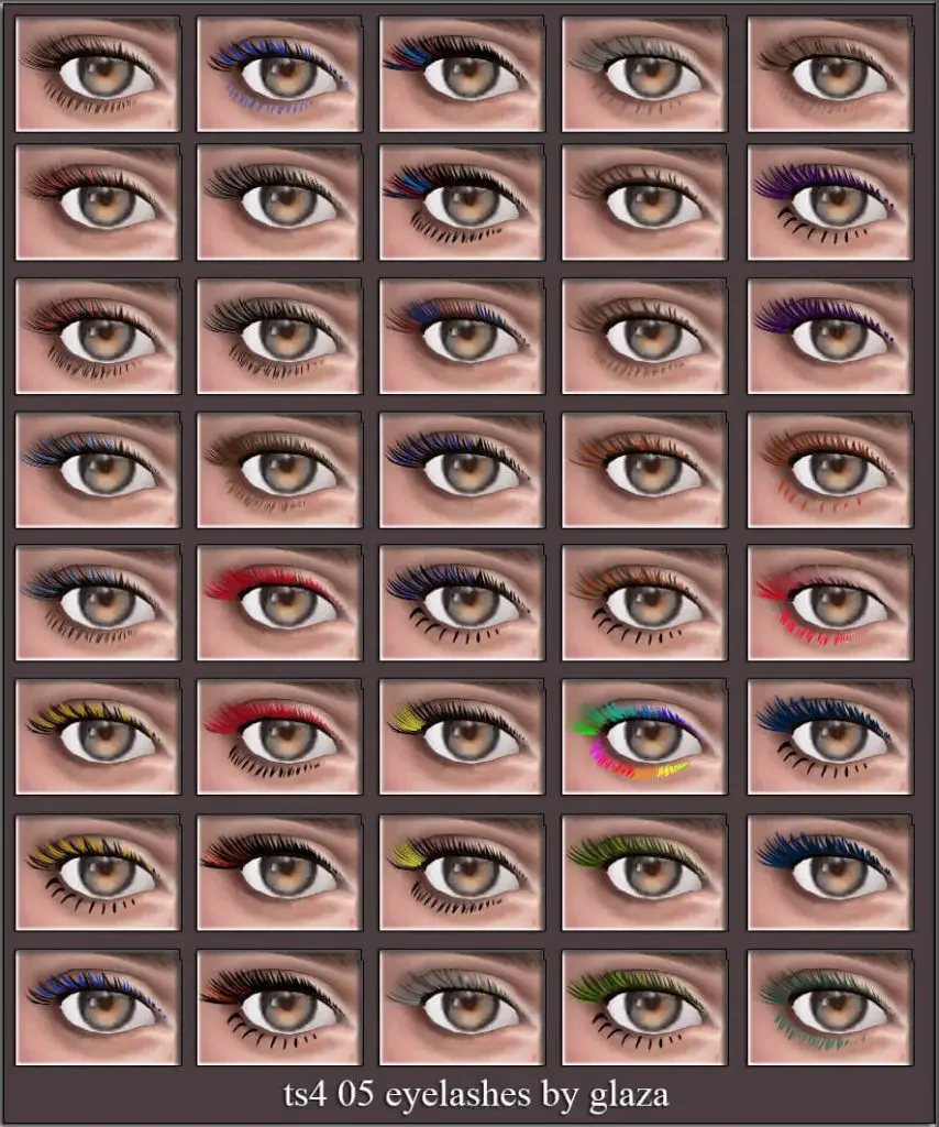 TS4 05 Eyelashes by Glaza