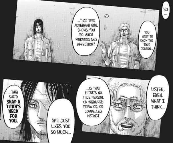 Eren and Zeke Ch 130 1 Does Eren hate Mikasa In Attack On Titan?