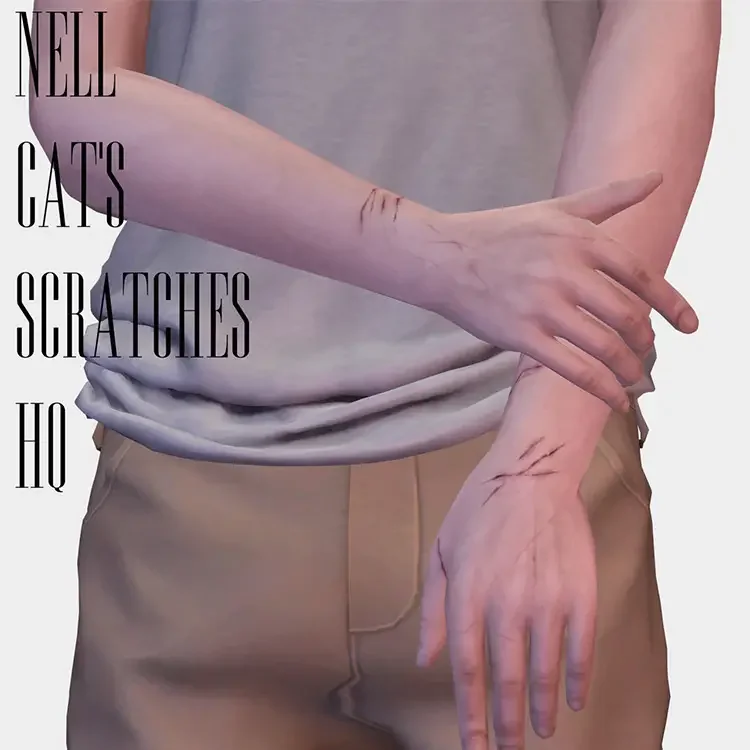 03 cats scratches sims 4 cc 21 Sims 4 Injury CC: Scars, Bruises & Bandages