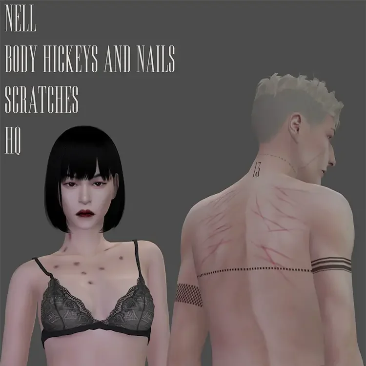 05 body hickeys and nail scratches sims 4 cc 21 Sims 4 Injury CC: Scars, Bruises & Bandages