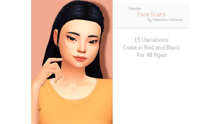 07 face scars sims 4 cc 21 Sims 4 Injury CC: Scars, Bruises & Bandages