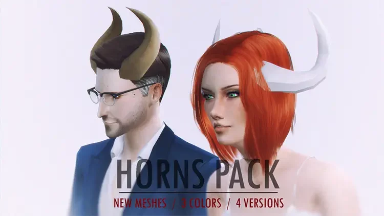 12 horns pack by azentase sims 4 26 Best Sims 4 Horns CC Mods: Horns & Antlers
