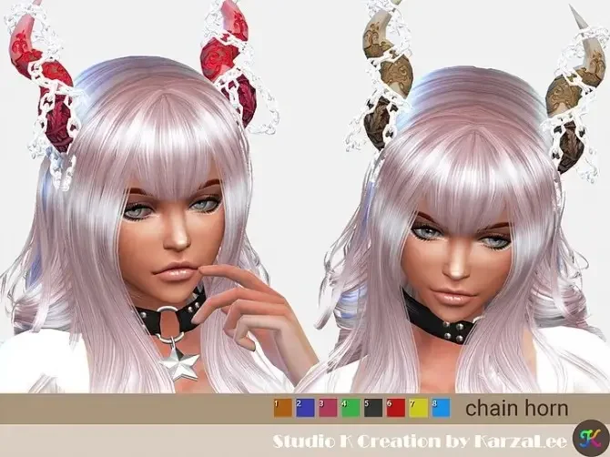 Chain Horns 26 Best Sims 4 Horns CC Mods: Horns & Antlers
