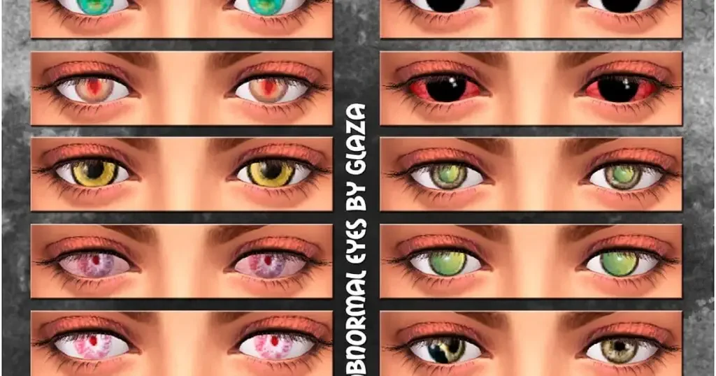 abnormal eyes ts4 35 Best Sims 4 Eye Mods & CC Packs
