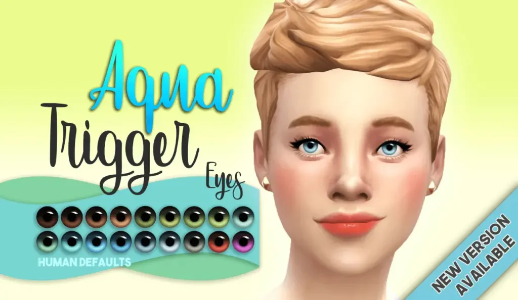 aqua trigger eyes ts4 35 Best Sims 4 Eye Mods & CC Packs