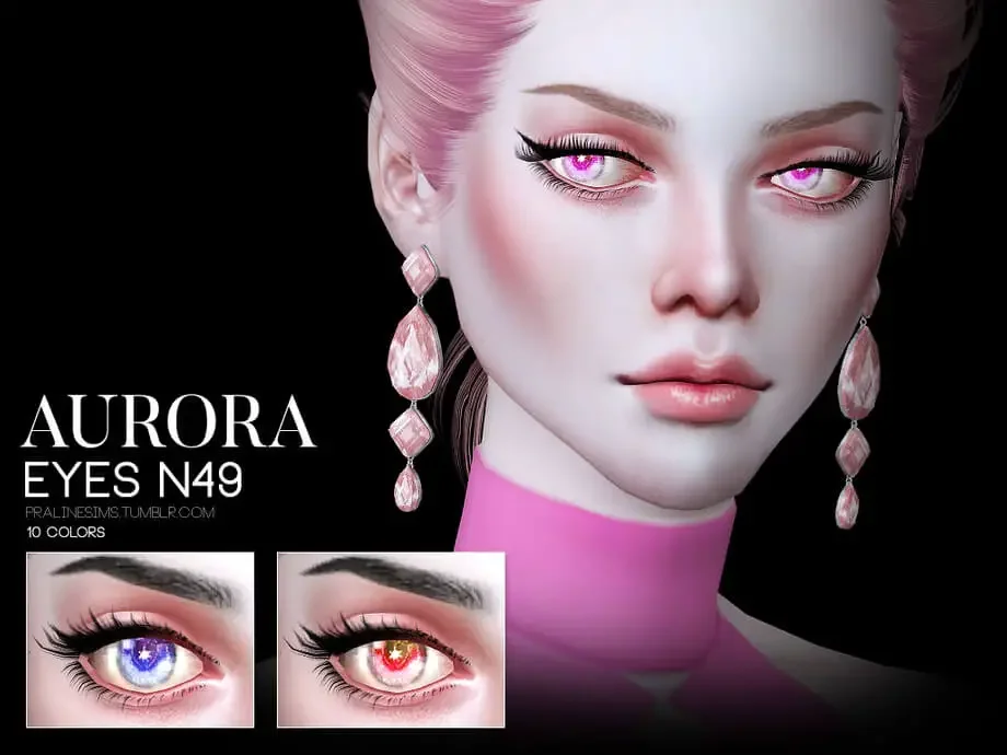 aurora eyes sims4 1 35 Best Sims 4 Eye Mods & CC Packs
