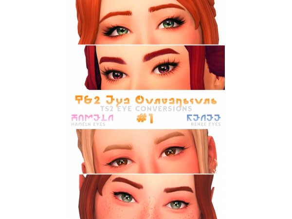 hamlen and renee eyes ts4 35 Best Sims 4 Eye Mods & CC Packs