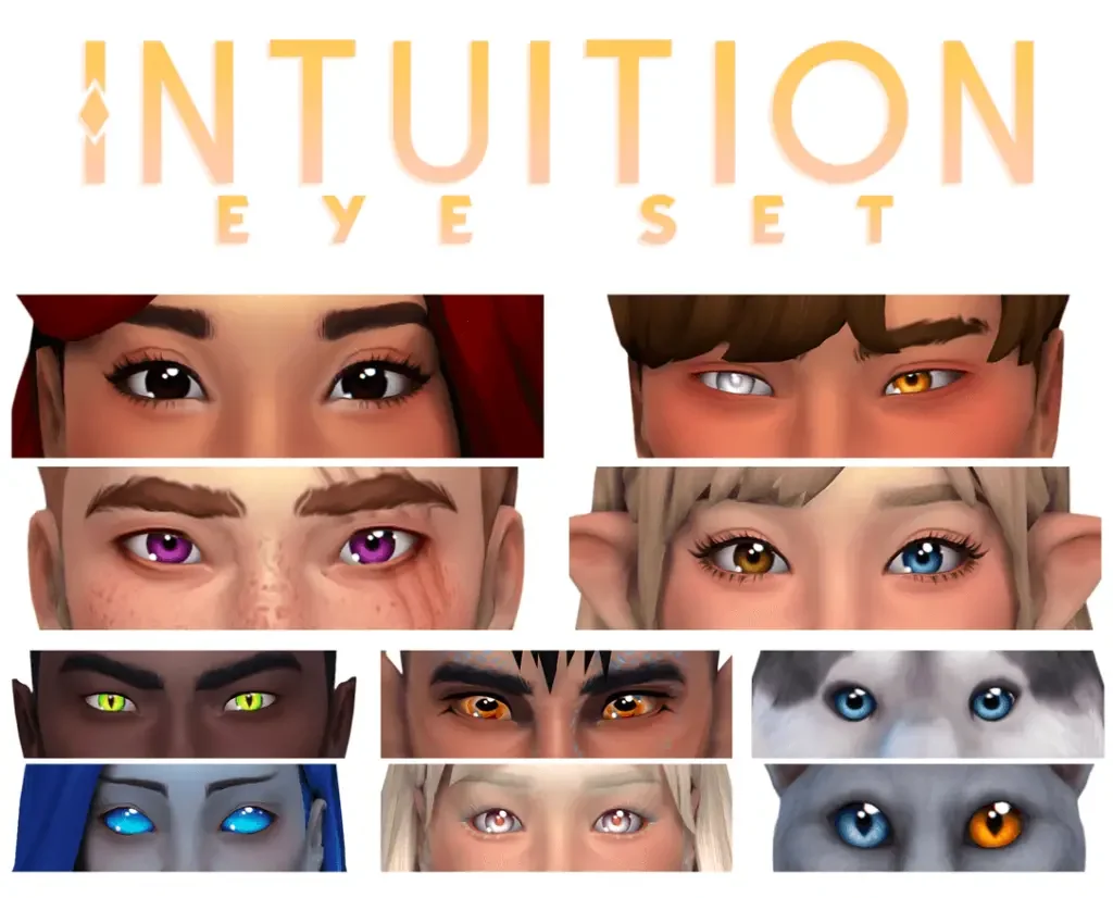 intuition eyes set 35 Best Sims 4 Eye Mods & CC Packs