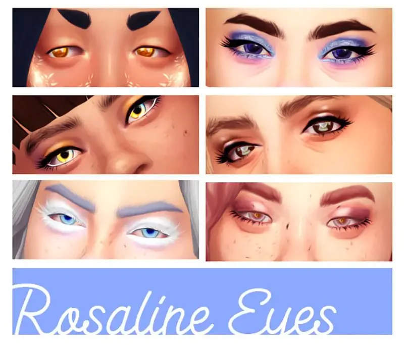 rosaline eyes ts4 35 Best Sims 4 Eye Mods & CC Packs