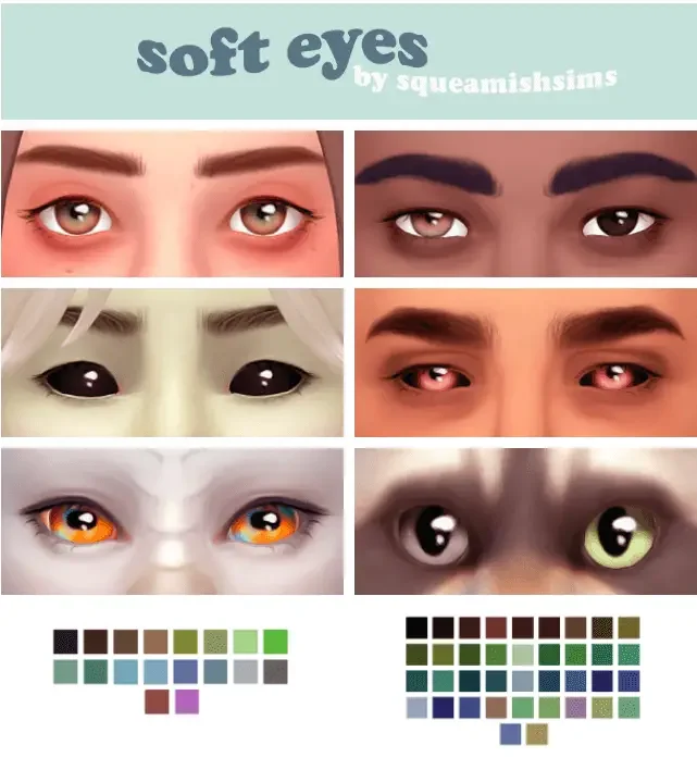 soft eyes ts4 35 Best Sims 4 Eye Mods & CC Packs