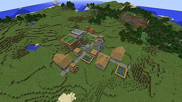 village cluster mc 15 Best Minecraft Seeds for PS4
