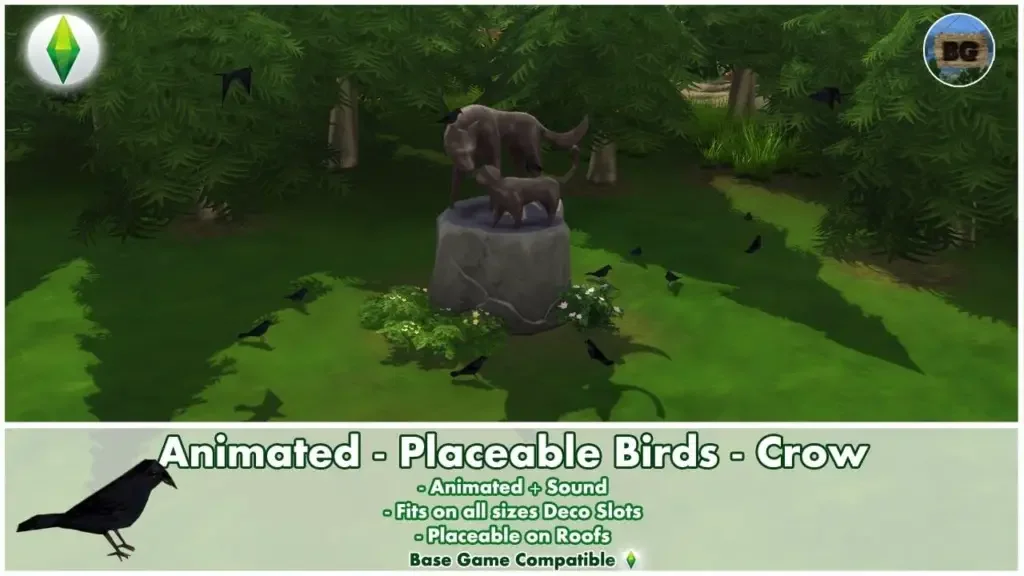 Animated Placeable Birds (Crows)