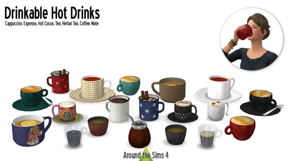drinkable hot drinks mod 25 Best Sims 4 Food, Recipe & Cooking Mods