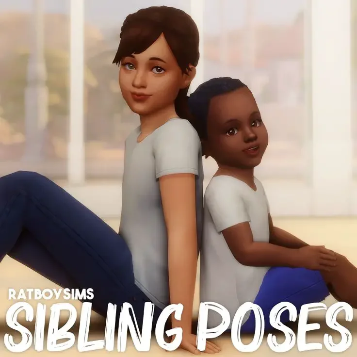 sibling poses ts4 20 Sims 4 Poses Mods & CC Packs