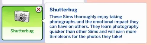 sims 4 photography trait 1 63 Best Sims 4 Custom Traits Mods of All Time