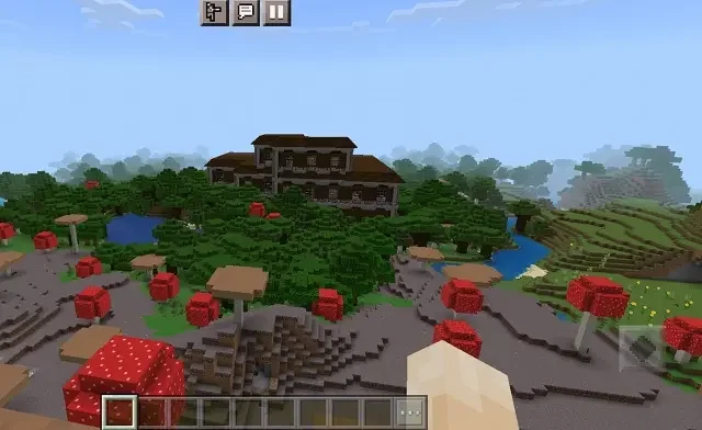 Mushroom Mansion in Minecraft 22 Best Minecraft Mansion Seeds