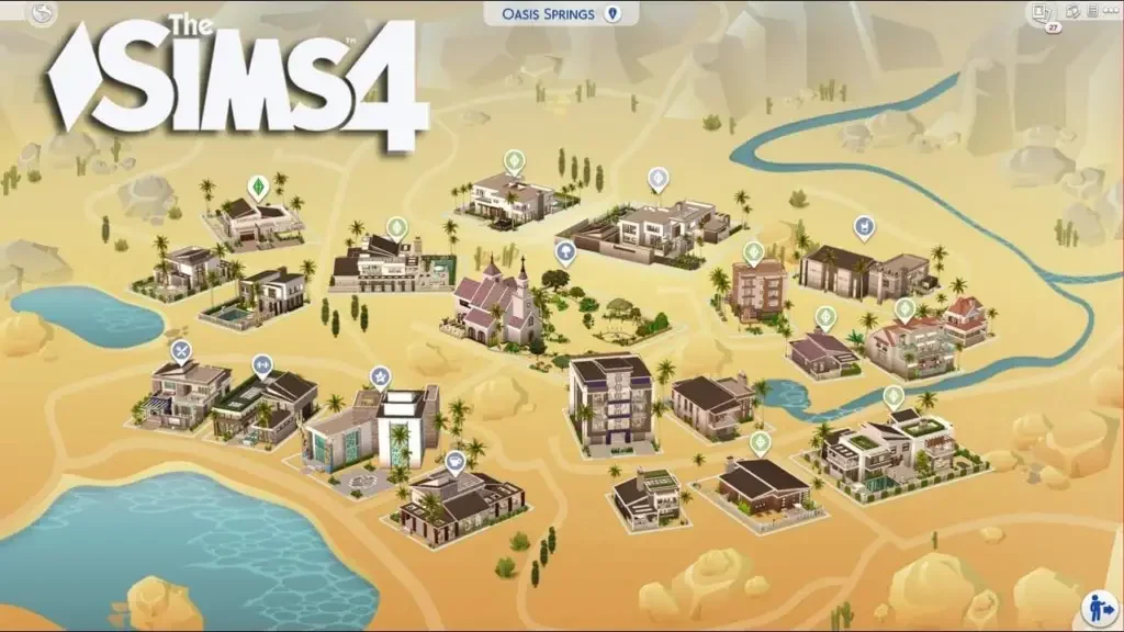Oasis Springs 1 21 Best Sims 4 Towns & Worlds