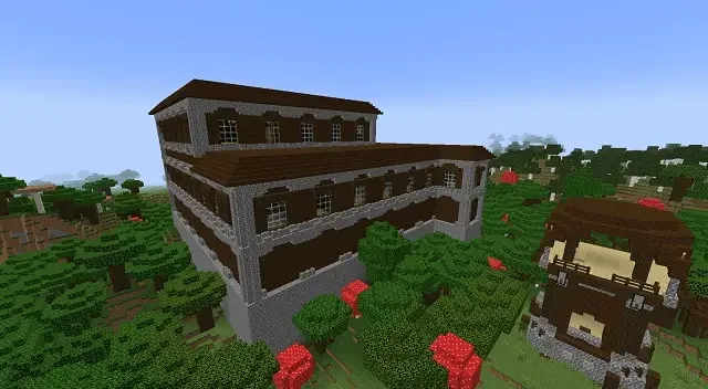 Woodland Mansion Next to Pillager Outpost 22 Best Minecraft Mansion Seeds