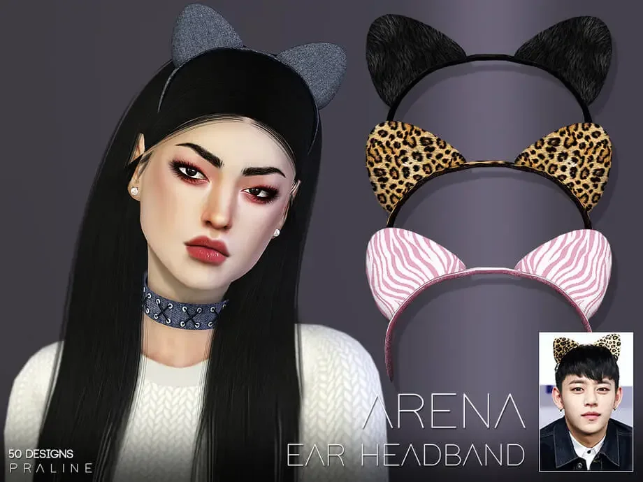 arena earband 12 Sims 4 CC: Cat Ears Accessories
