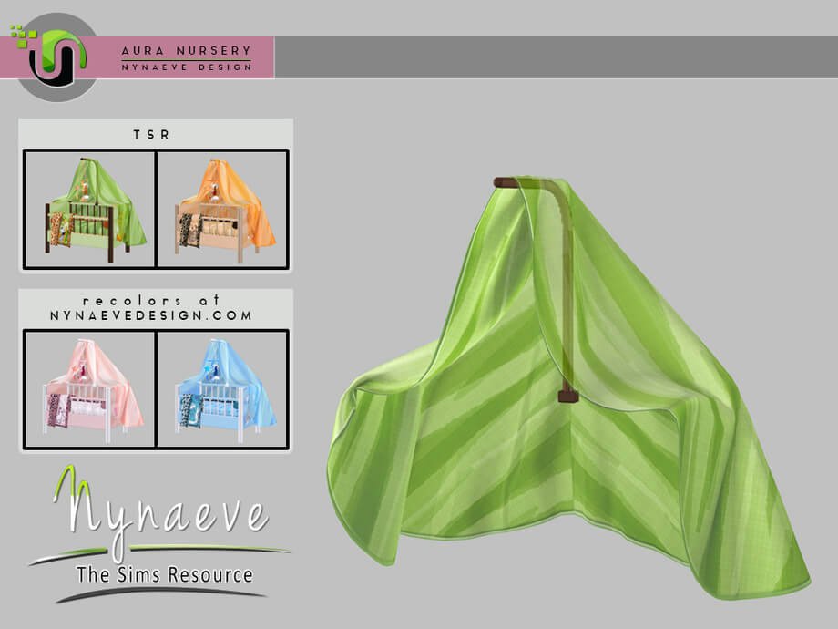 aura crib canopy 20 Best Baby Crib CC & Mods For Sims 4