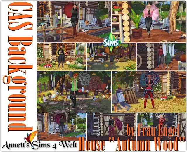 autumn wood sims cas background sims mod 40 Sims 4 CAS Backgrounds CC & Mods
