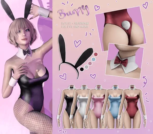 bunny outfit sims mod 9 Sims 4 CC: Bunny Ears Accessories