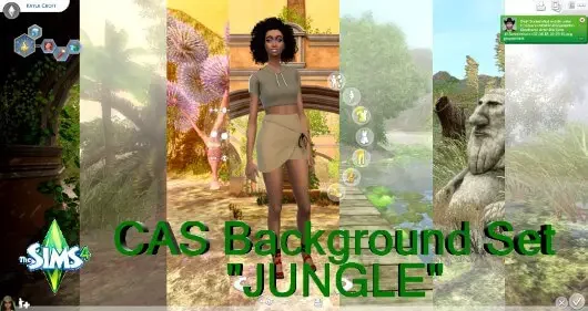 cas background jungle set sims mod 40 Sims 4 CAS Backgrounds CC & Mods