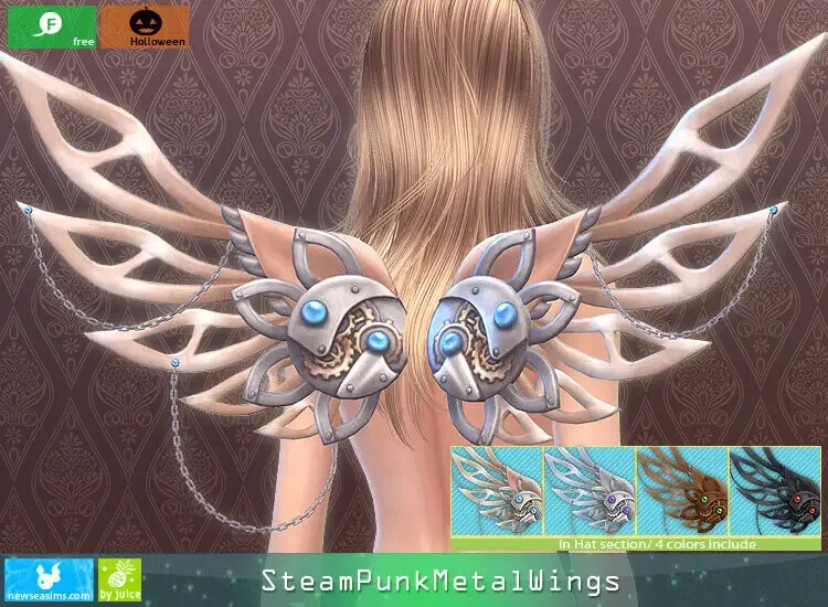 chain wings sims mod 1 20 Sims 4: Custom Wings CC & Mods