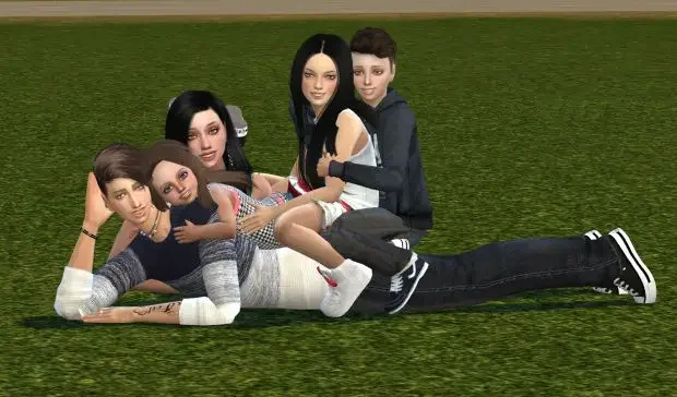 chalera family portrait 35 Best Sims 4 Family Pose Packs