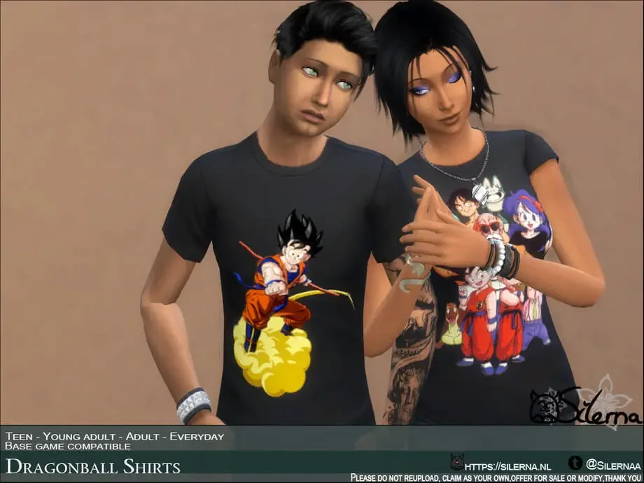dbz shirts sims mod 27 Best Sims 4 Anime Mods & CC