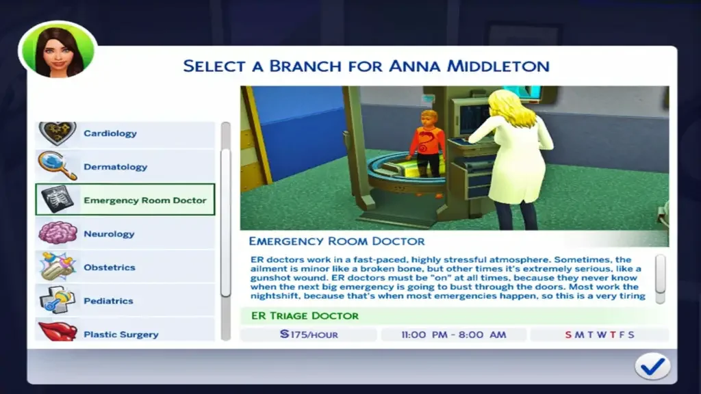 doctor career guide Sims 4 Doctor Career Guide