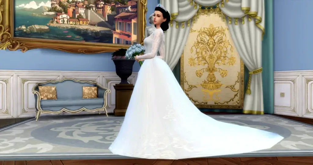 duchess of cambridge wedding dress sims4 21 Sims 4 Wedding Dresses CC & Mods
