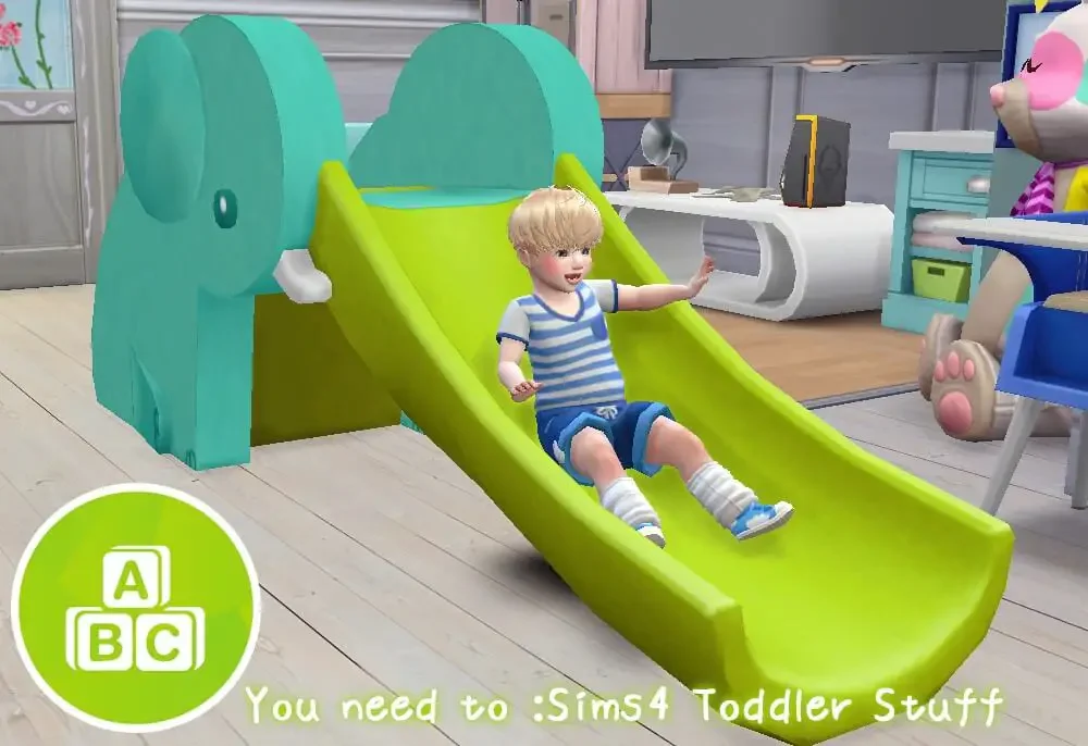 elephant slide sims mod 35 Best Sims 4 Toddler Mods & CC Packs