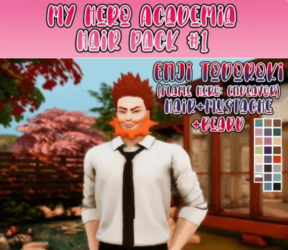 enji todoroki sims mod 38 Sims 4 My Hero Academia Mods & CC Packs