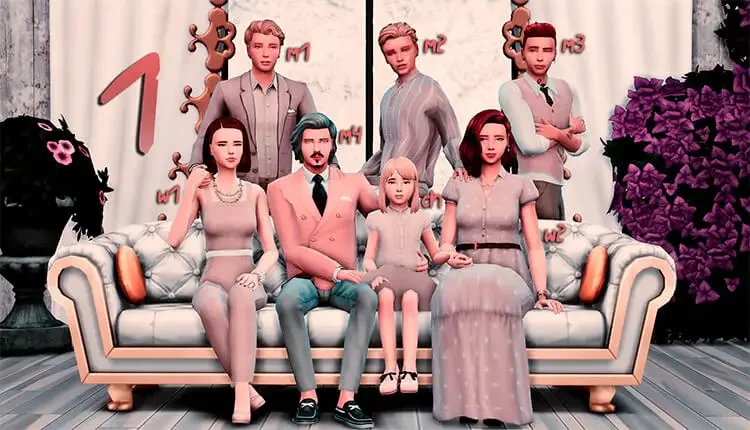 family pose pack 1 35 Best Sims 4 Family Pose Packs