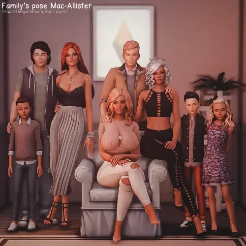 family poses hetalgatisha 35 Best Sims 4 Family Pose Packs