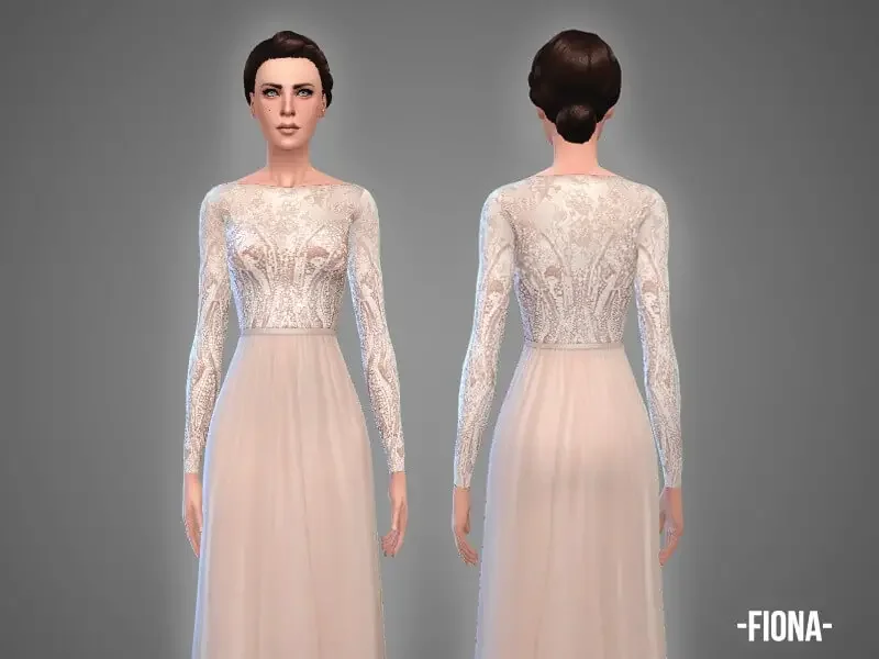 fiona wedding dress mod 21 Sims 4 Wedding Dresses CC & Mods
