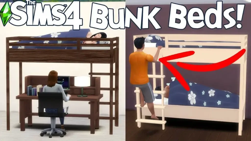 functional bunk beds sims mod 23 Sims 4 Bunk Bed CC & Mods