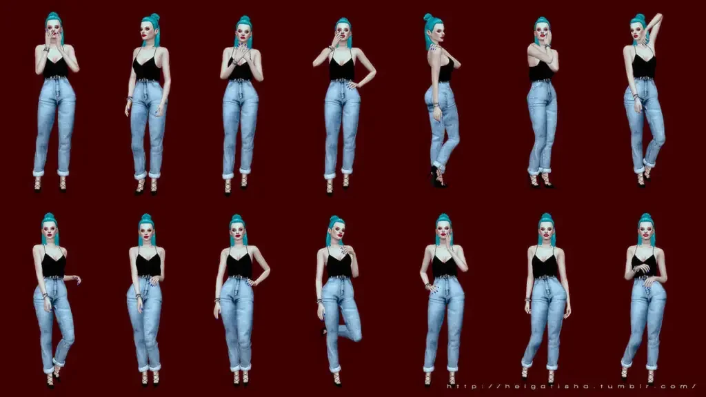 helgathisa poses 20 Sims 4 Poses Mods & CC Packs