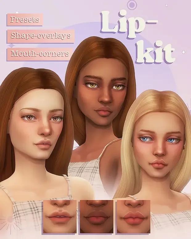 lip kit sims mods 20 Sims 4 Best Lips CC & Mods