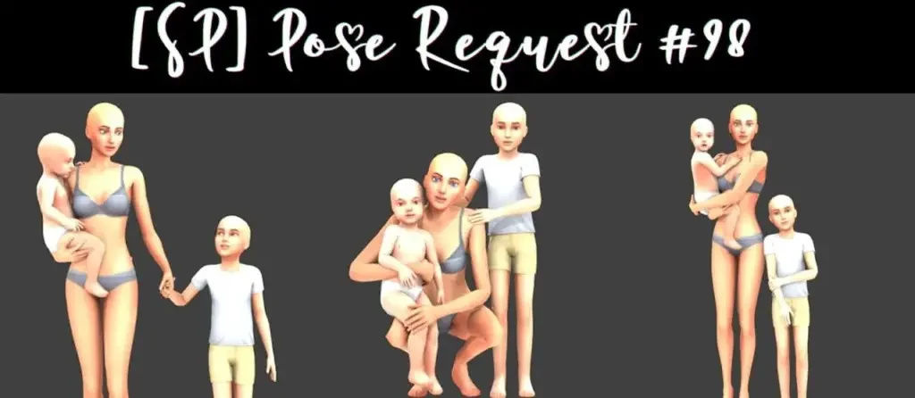 pose 98 1 35 Best Sims 4 Family Pose Packs