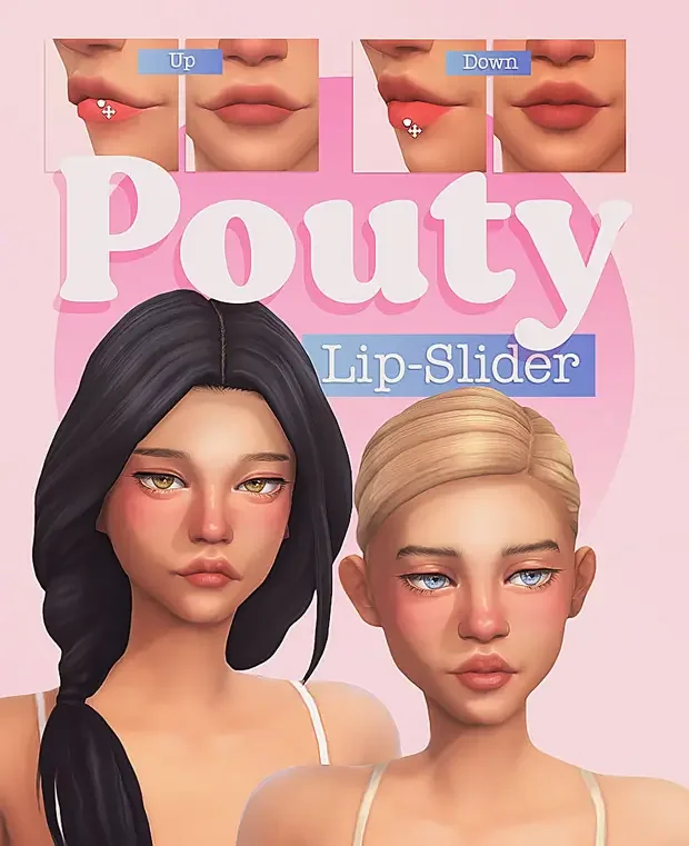 pouty lip slider sims mod 20 Sims 4 Best Lips CC & Mods