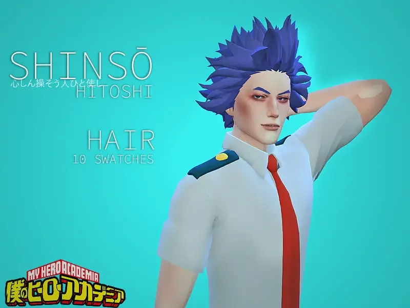 shinso hair sims mod 38 Sims 4 My Hero Academia Mods & CC Packs