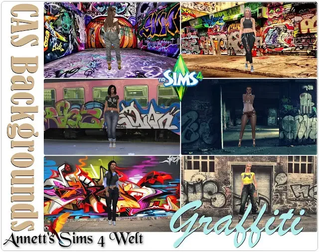 sims 4 graffitti background mod 40 Sims 4 CAS Backgrounds CC & Mods