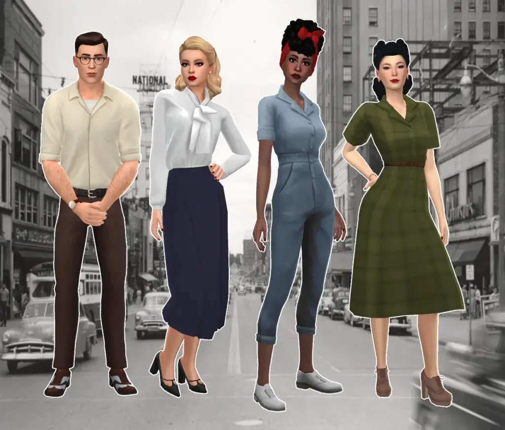 sims4 1940s The Sims 4 Decades Challenge Rules