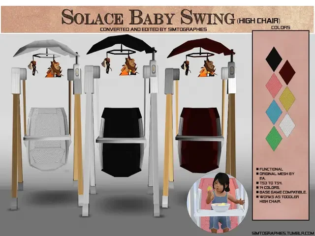 solace baby swing sims mod 35 Best Sims 4 Toddler Mods & CC Packs