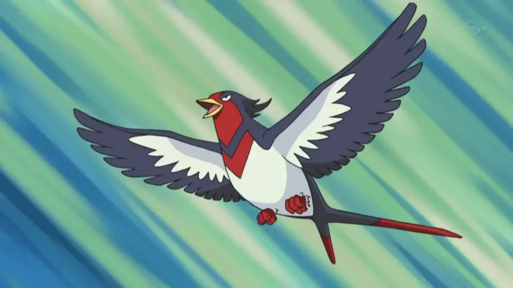 swellow All of Ash's Pokemon List
